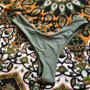 NWT green bikini bottoms
